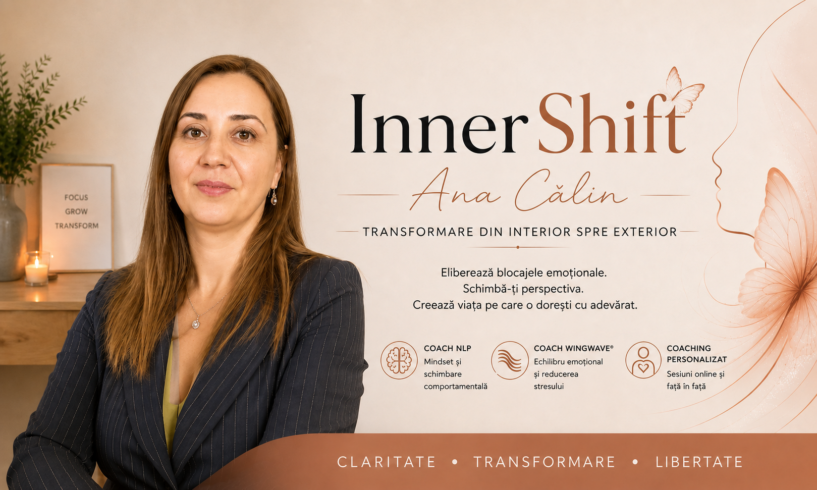 Logo și identitate vizuală InnerShift Ana Călin